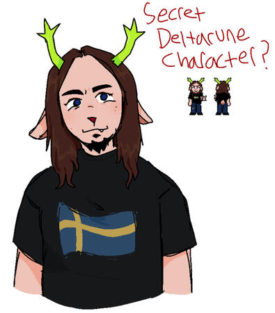 joel vinesauce deltarune (reindeer because swede haha yeah)