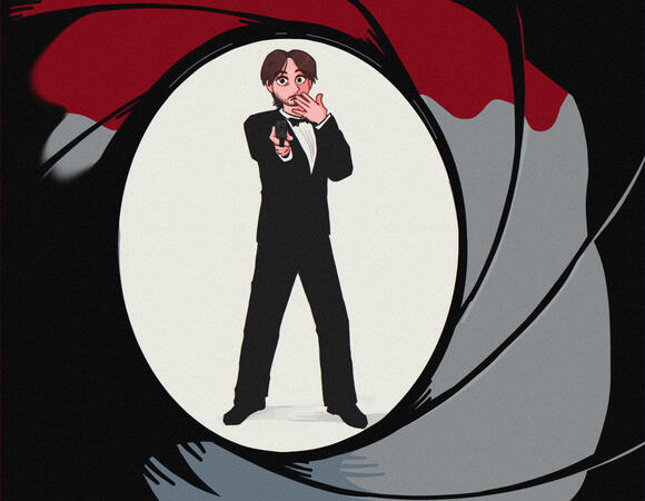 [Vinesauce] Vinny James Bond gun barrell