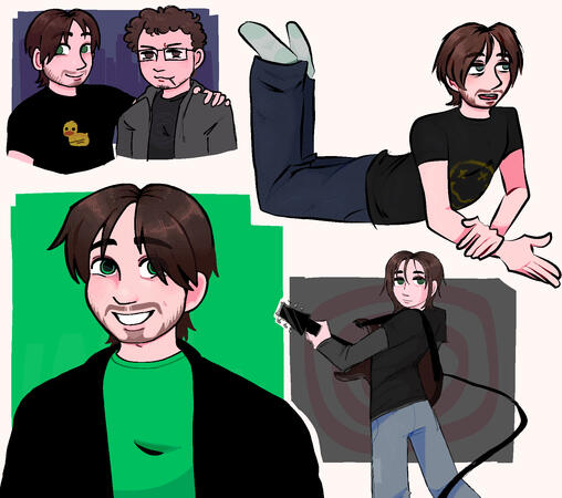 [Vinesauce] Collage of Vinny drawings