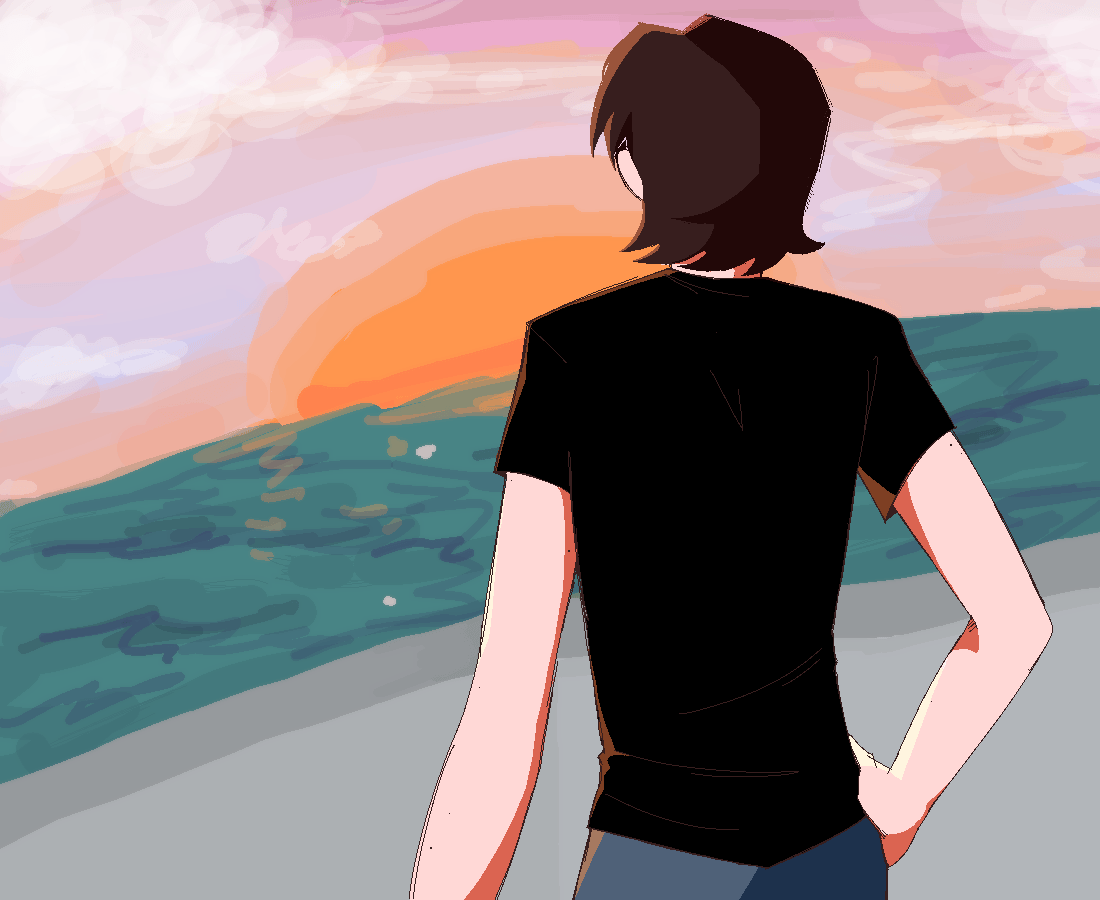 [Vinesauce] Vinny sunset GIF